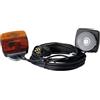 Goodyear - Kit fanale posteriore magnetico per rimorchio DC12V, con cavo a 7 pin, lampada al tungsteno IP67, 4 posizioni: posteriore, freno, indicatore di direzione, targa, dimensioni 28×9×8,5 cm