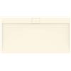 Ideal Standard - Ultra Flat S i.life, Piatto doccia rettangolare 170x80 in resina, Piletta di scarico lato lungo, Finitura opaca effetto pietra, Sabbia