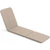 Bazkar Cuscino per Sedia a Sdraio Beige 190 x 60 cm