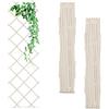 Does not apply Grigliato in Legno per Rampicanti Allungabile 180X60 Cm, Set 3 Tralicci Piante D