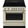 SMEG TR90IMP CUCINA VICTORIA 90CM PIANO INDUZIONE FORNO ELETTRICO PANNA CE A