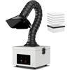 Aspiratore Fumi Da 45W Con Filtro Complesso 2-In-1, Estrattore Da Tavolo 207 M³/