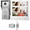 TMEZON Videocitofono Citofoni con 2x Monitor a Colori 7'' Serratura&Trasformatore