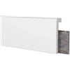 Asta 2 Metri Lineari COPRI BATTISCOPA in POLIMERI LISCIO 100X25X2000 Mm BIANCO -