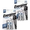 Energizer 4x Energizer Ultimate Lithium AA L91 Batterie 1,5V Stilo Durevoli