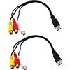 No 2X da USB A 3RCA da USB Femmina A 3 Rgb Video AV Composito Conve3067