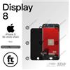 APPLE DISPLAY IPHONE 8 NERO SE 2020 2022 ORIGINALE RIGENERATO SCHERMO LCD TOUCH