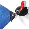 Cartrend 10262 Fissaggio a Ventosa per Caravan. 10 kg con Anello e 2 Ganci a S