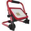 EMOS - Faretto LED a batteria ACCO, 50 W, impermeabile IP54, portatile, luminosità dimmerabile 4950 lm, bianco freddo 6500 K, 12 ore di autonomia, batteria da 15000 mAh, power bank - rosso/nero