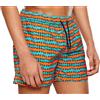 HAPPY SOCKS Pantaloni Da Bagno Striati Arancioni Rock N Roll Da Uomo NWT