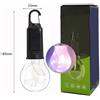 Lampada LED Solare Portatile per Tenda da Campeggio Uso Esterno 54g 6x6x18cm Mis