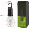 Lampada LED Solare Portatile per Tenda da Campeggio Uso Esterno 54g 6x6x18cm Mis