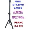 SHARD-LAB 🇮🇹 MINI STATIVO CASSE ACUSTICHE TREPPIEDE SUPPORTO UNIVERSALE ALTEZZA 70 CM
