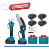 KIT NEW FORBICE + MOTOSEGA KIT 2 PZ FORBICE A BATTERIA DA POTATURA +MOTOSEGA +VALIGIA CESOIA 48V 4 BATTERIE