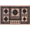 Foster Milanello 7682008 Piano Cottura Gas Incasso 5 Fuochi Bronzo Griglie Ghisa
