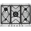 SMEG SR975NGH PIANO COTTURA GAS 5 FUOCHI ESTETICA VICTORIA 70/75CM INOX