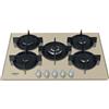 Hotpoint-Ariston HOTPOINT HAGD72S/CH PIANO COTTURA 73 CM INCASSO 5 FUOCHI GAS 9LIVELLI CHAMPAGNE