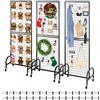VEVOR Parete Pannello a Griglia 60 x 164 cm 3 pezzi Espositore da Pavimento con