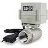 BACOENG AC110/230V 2 Vie 3/4" Acciaio Inox Elettrica Valvola Motorizzata Elettro