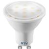 GTV Lampadina LED GU10 LD-NGU10PN-3W, 2.5W (Equivalente 24W), 240lm, Luce Naturale 4000K, Angolo 120, Faretto per Interni, Non Dimmerabile, Bianco