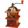 Macinino a Manovella con Cassetto in Legno Trasparente Macina Caffè Manuale