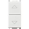 Vimar Commutatore 2P 10AX a due tasti bianco 14060