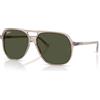 Ray-Ban Ray Ban 2198 Bill 60 682731 Occhiali da Sole Marrone Chiaro Trasparente/Verde