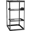 VEVOR Armadio Rack 20 U a Telaio Aperto, Capacità di 68,04 kg, Rack di Rete da Parete o da Pavimento con Ripiani Ventilati, per Apparecchiature di Rete e Dispositivi AV, Nero Profondità 585 mm