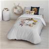 BL BELUM BELUM | Copripiumino Space Jam | Copripiumino Modello Welcome Jam | Copripiumino con bottoni | Copripiumino 100% cotone | Copripiumino (letto da 105 (180 x 240 cm))