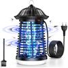 Lampada Antizanzare Elettrica, 4200V 15W UV Zanzariera Con Luce LED, Antizanzare