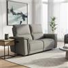 DecHome Divano Relax 2 Posti Reclinabile Elettrico 164x96x102 cm Grigio Velveta