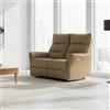 DecHome Divano Relax 2 Posti Reclinabile Elettrico 134x95x105 cm Camel Softwave