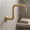 Braccio Doccia a Z Rosone Incluso Accessorio Bagno Acciaio Inox