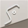 Braccio Doccia a Z Rosone Incluso Accessorio Bagno Acciaio Inox