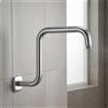 Braccio Doccia a Z Rosone Incluso Accessorio Bagno Acciaio Inox