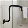 Braccio Doccia a Z Rosone Incluso Accessorio Bagno Acciaio Inox