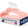 SereneLife Grucce Appendiabiti Antiscivolo in Velluto, 30 Stampelle FnLg