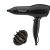 Does not apply 40.979 Asciugacapelli 2000 Watt, Con Diffusore E Concentratore Inclusi, Manico A