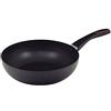 RB RENBERG Renberg Wok 28x8.0cm Alluminio pressato induzione collezione Tasty, Nero