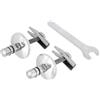 Ideal Standard -Dea, Set di cerniere per sedile copriwater slim in acciaio inox, T2960BJ, Cromato