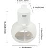 Dispenser Sapone Schiuma Induzione Automatico Pulitore Mani USB Ricaricabile per
