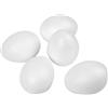 Creativ 543241 Uova di polistirolo, altezza: 8 cm, 50 pezzi, colore: z3Ok