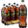 Coca-Cola Zero Zuccheri Zero Caffeina - 6 Bottiglie da 1.5 L, Tutto il Gusto Coca-Cola Senza Calorie e Senza Caffeina, in bottiglia PET 100% Riciclabile, Bevanda Analcolica con Edulcoranti