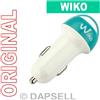 09699AA Wiko Caricabatterie Originale Auto Dual Usb Wcc 10w Bianco Per Y52 Y60 Y61 Y62