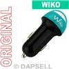 09697BA Wiko Caricabatterie Originale Auto Dual Usb 10w Nero Per Y60 Y61 Y62 Plus Y70