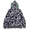 Una scimmia da bagno * FELPA CON CAPPUCCIO FULL ZIP BATHNIG APE da uomo BAPE x HIDDEN STA CAMO TIG...