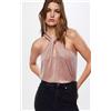 Mango Top Xknot Mango In Rosa Pastello UK 12/L (fmn29-22)