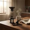 Caffettiera Trasparente Numeri Dorati Caffettiera Cilindrica Compatta
