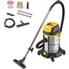 Stanley SXVC30XTDE Aspiratutto Professionale Solidi Liquidi 1,6kW 30L Acciaio