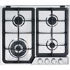 De'Longhi DE LONGHI PFI46GH PIANO COTTURA INOX A GAS 58 CM 4 FUOCHI GRIGLIE GHISA